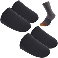 2 Pairs 3mm Neoprene Toe Warmers- L Size Toe Covers Toe Warmer Booties- Therm...