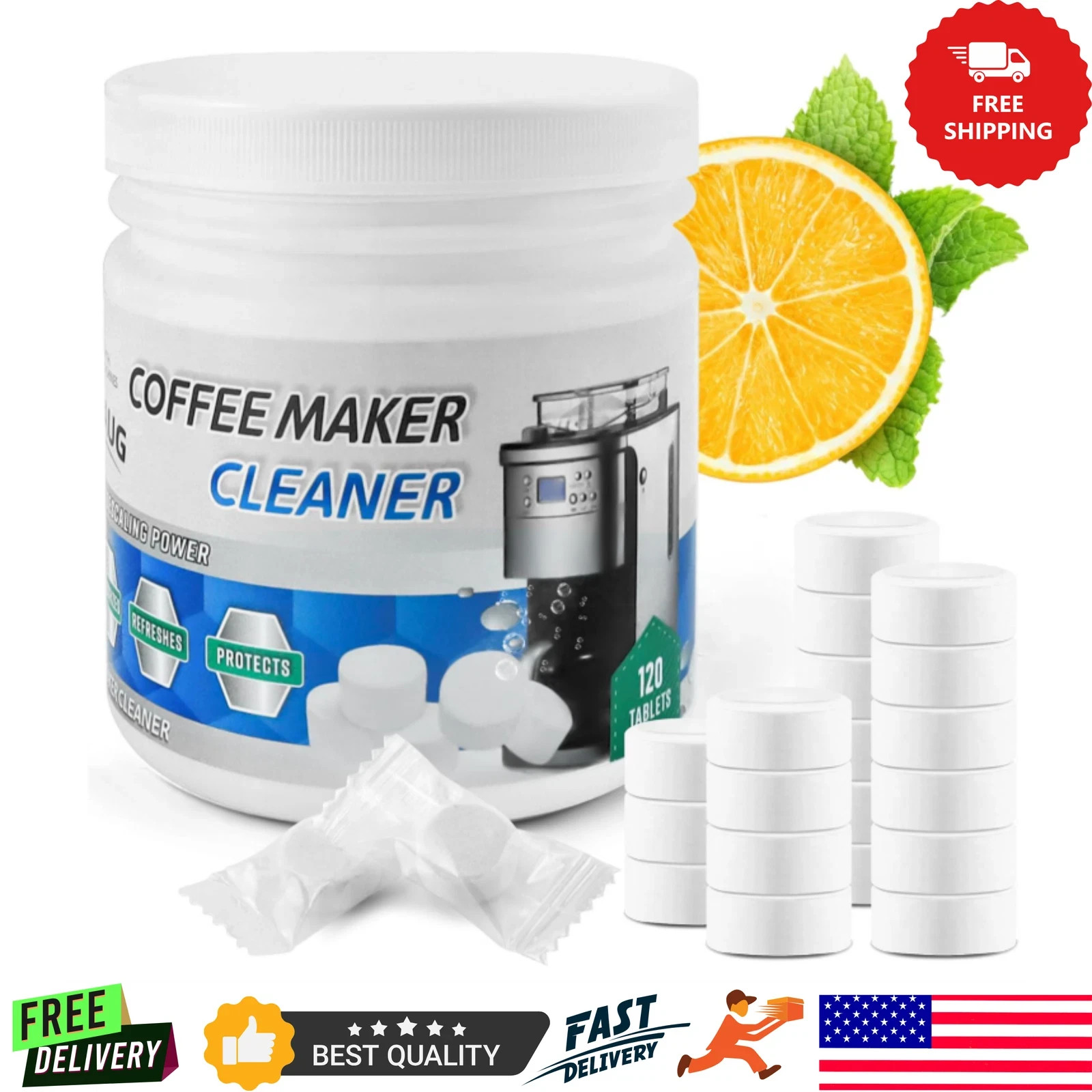 Cleaner,espresso Machine Cleaning Tablets Compatible For A