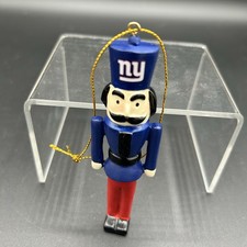 New York Giants Wooden Nutcracker Ornament
