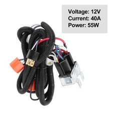 2pcs Headlight Relay Wiring Harness Kit Brightness Booster For Car Accessor LJTV