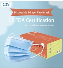 50 pcs disposable 3-ply non-medical face masks