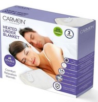 Heated Under blanket Warmer Carmen Winter 3 Heat Settings double Size 120*107CM