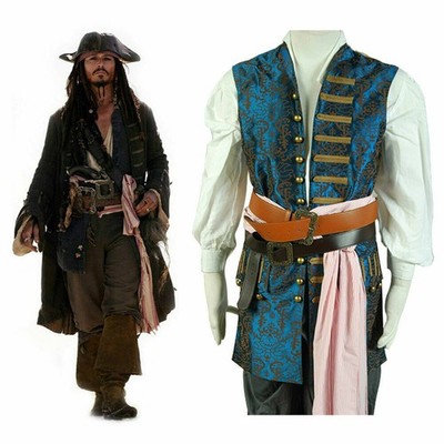Pirates of The Caribbean 4 Jack Sparrow Cosplay Jack Sparrow Kostüm Nur Weste