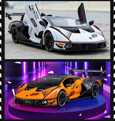 Lamborghini SCV12 Diecast Model Car 1:32 Sound Light Spring Action