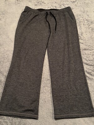 Adidas Sweatpants Mens XL Climawarm Dark Gray Pull On Performance Athletic