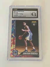 Jonathan Kuminga 2021 Panini Instant RPS First Look Rookie CSG 9.5 Versicolor /5