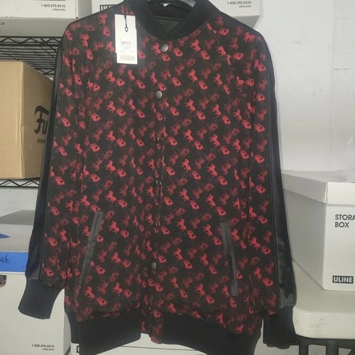 Coach Reversible Horse & Carriage Print Souvenir Varsity Jacket Sz 10 Med - Picture 6 of 8