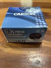 Carson LumiLoupe&trade; Plus 17.5x Power 0.75&rdquo; Focusable Stand Loupe Magnifier LL-15
