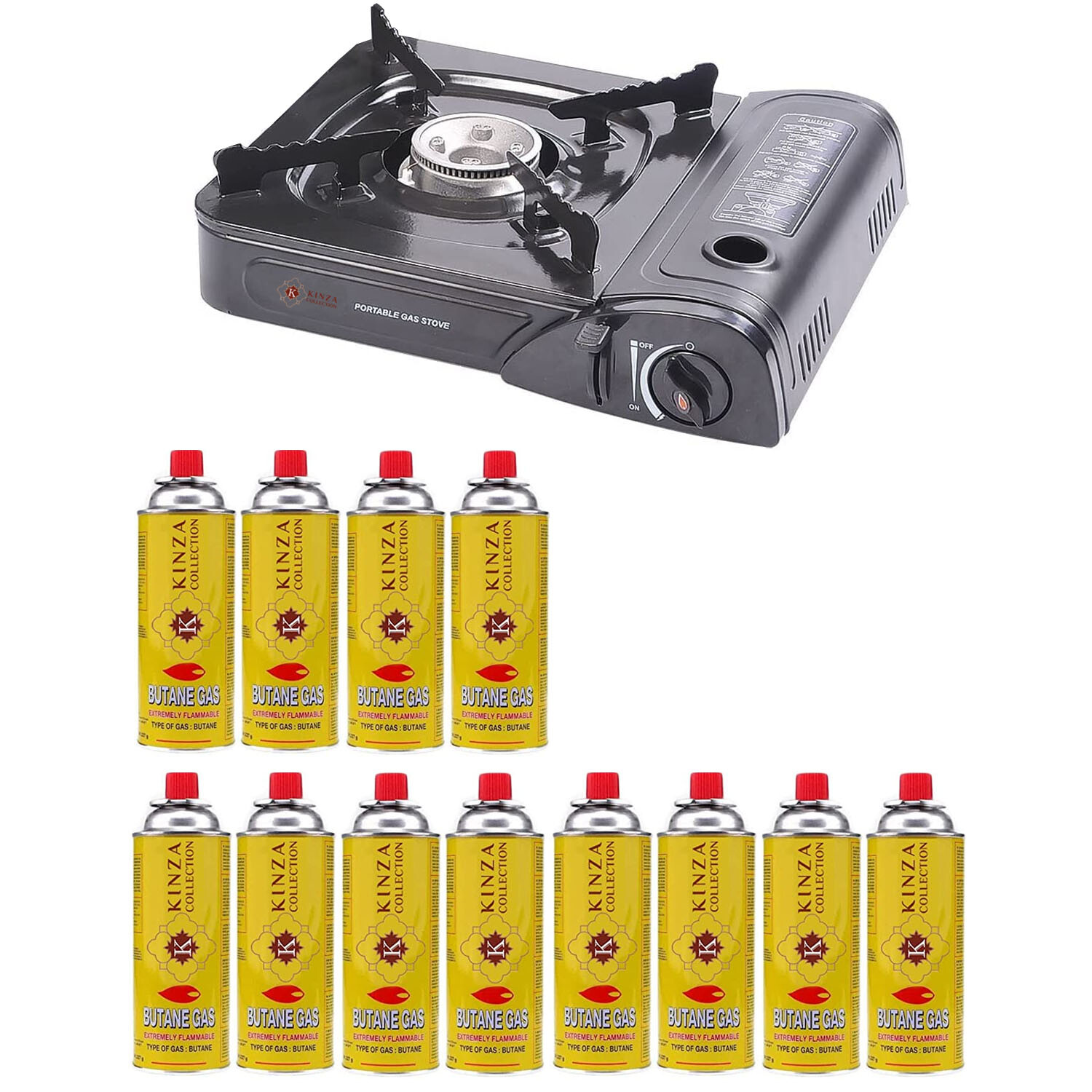 BUTANE GAS BOTTLE / HEATER OUTDOOR CAMPING CARAVAN FISHING TENT