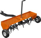 40 Tow-Behind Lawn Plug Aerator with 24 Galvanized Steel Tines