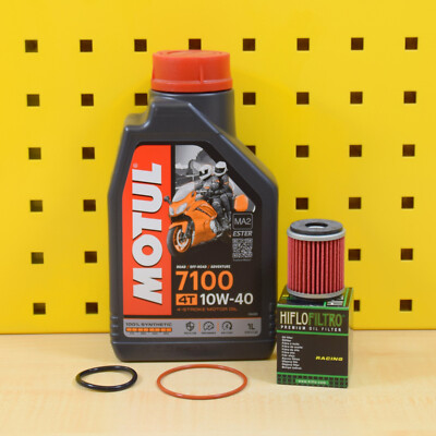 Yamaha YZF-R MT XSR 125 Ölwechselset ab 15 Öl Ölfilter O-Ringe Motul 7100 10w40