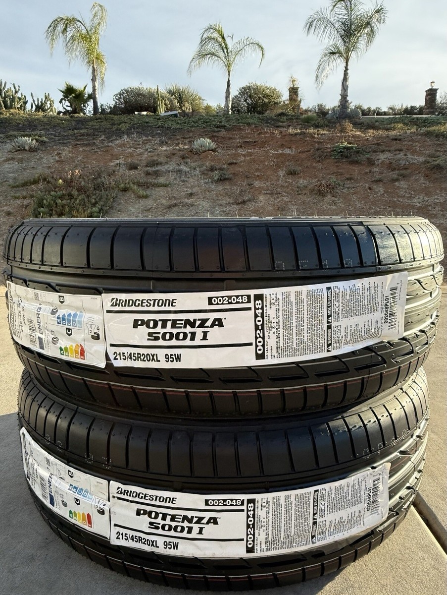 Set of TWO BRAND NEW 215/45R20 95W Bridgestone Potenza S001 Tires
