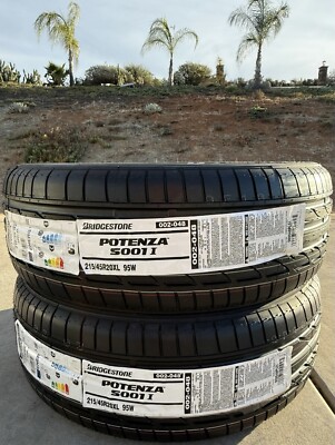 Set of TWO BRAND NEW 215/45R20 95W Bridgestone Potenza S001 Tires