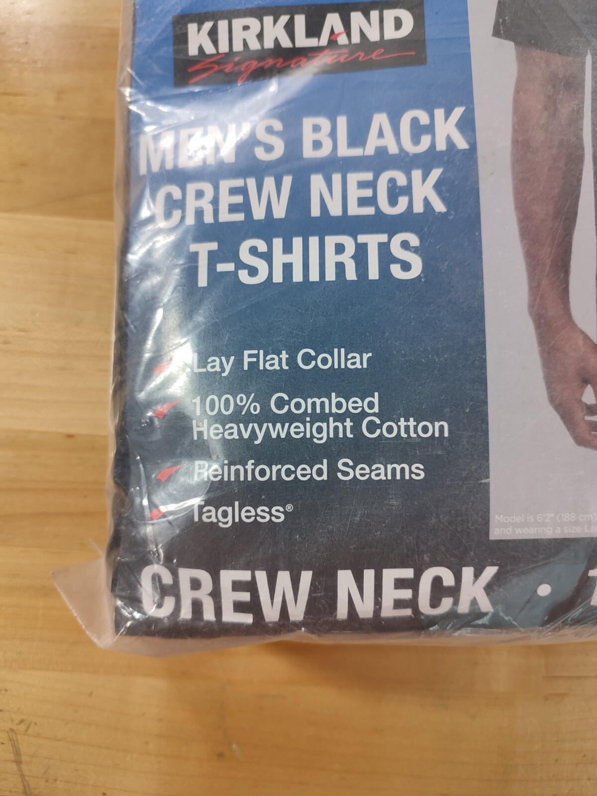 Mens 6 Pack Kirkland Signature 100 Cotton Crew Neck Undershirt TShirt