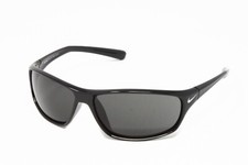 Nike Rabid EV1131-007 Black 64mm Unisex Sunglasses Wrap Sport Frame Gray Lens