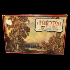 Vintage Twilight’s Glow Masterpiece Picture Puzzle USA Made Series 16 W/Box