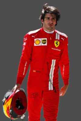 Carlos Sainz Ferrari 2021 Scuderia F1 Suit - FIA Standards, Free Personalization