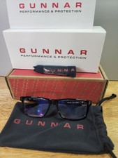GUNNAR Reading Glasses VERTEX READER Pwr 2.5 Onyx Black Frames w/ Amber Yellow