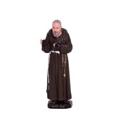 Statua in pvc di San Padre Pio 12 cm