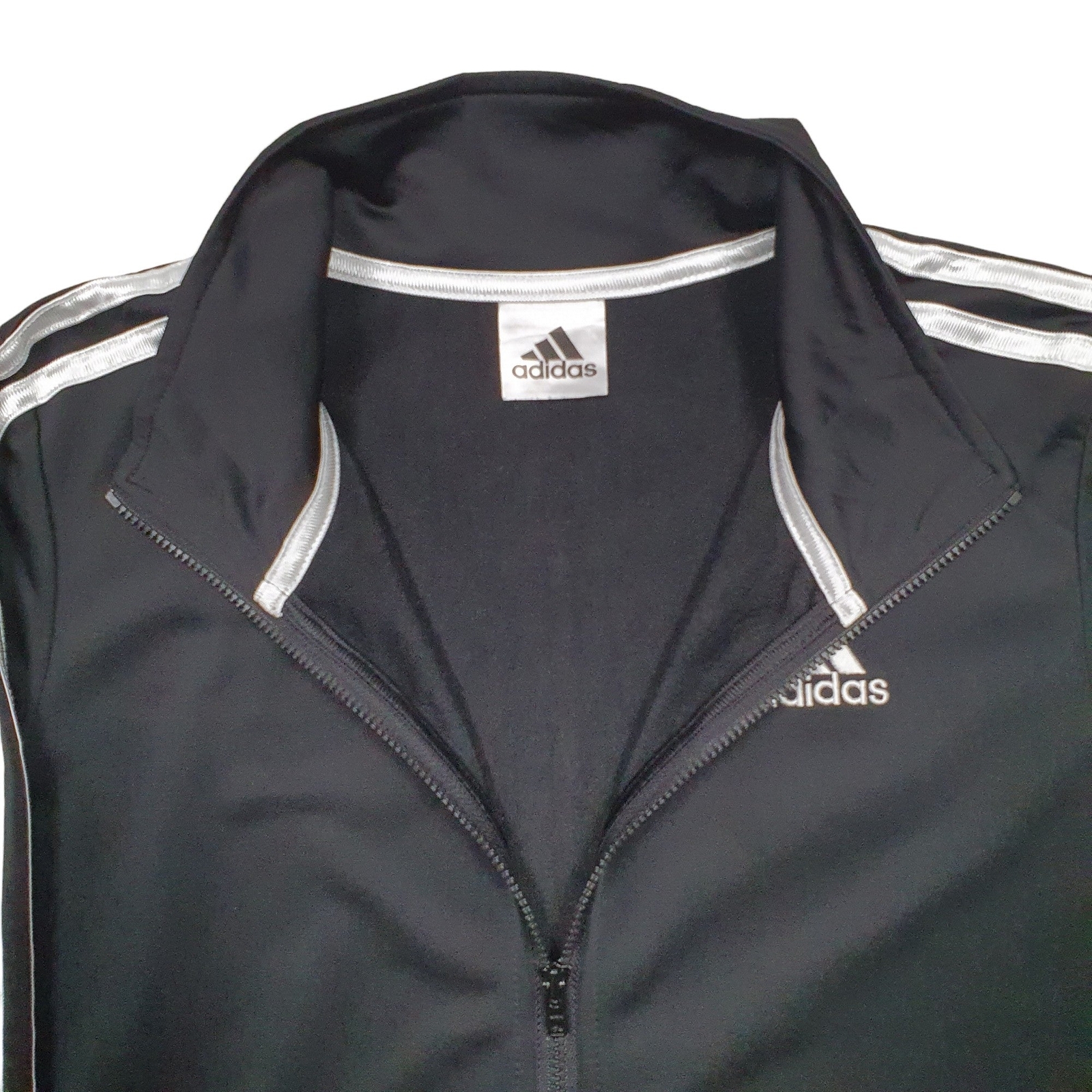ADIDAS Full Zip Cotton & Polyester Jumper Sweatshirt Womens S image 2