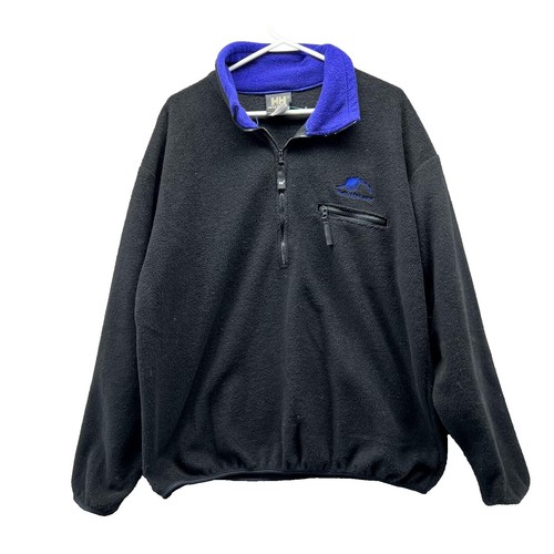 Vintage Helly Hansen Sweatshirt 1/4 Zip Size M Gray Pullover