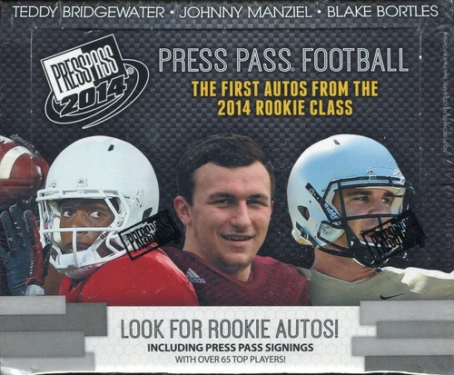 2014 Press Pass FOOTBALL Hobby Box (16 packs) New Sealed-Autos, RCs???