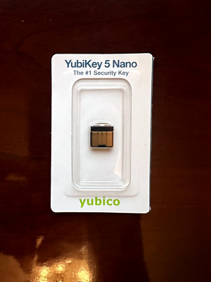 Yubico YubiKey 5 Nano 2FA MFA Multi-Factor Authentication Security Key USB-A