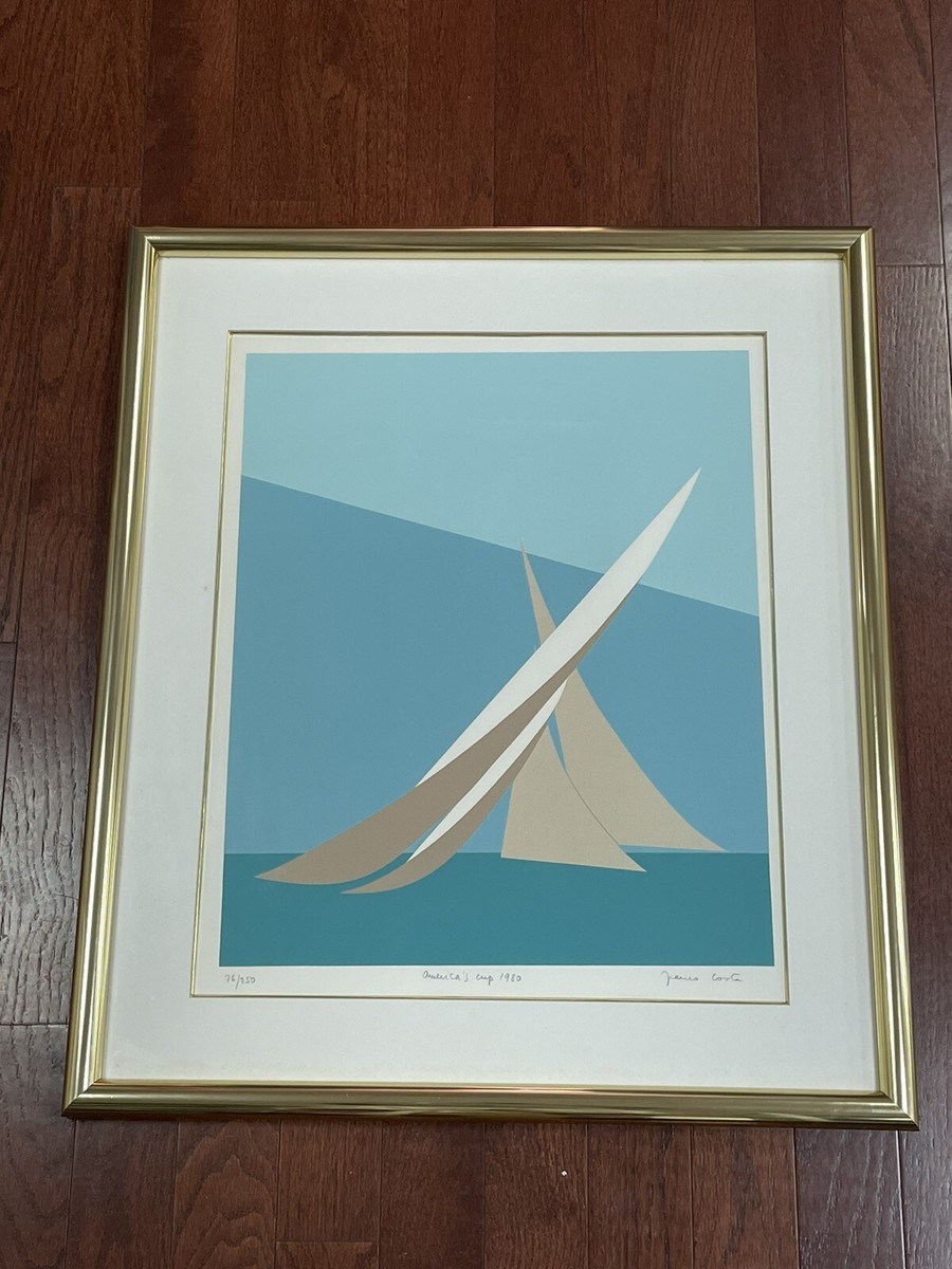 Signed Franco Costa America's Cup 1980 Serigraph #76/250 | eBay