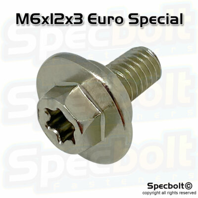 Pair of Special Screws fits KTM Husqvarna M6X12x3 Torx Part  
