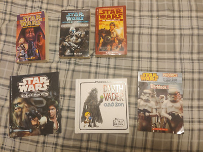LOT OF 6 STAR WARS BOOKS * PAPERBACK/HARDCOVER