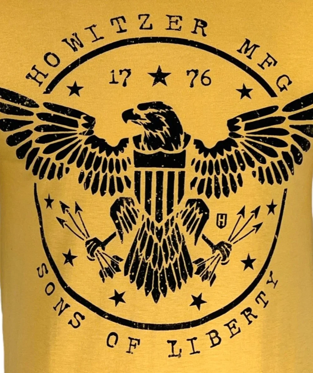 Howitzer Style Men's T-Shirt Liberty Eagles Military Grunt
