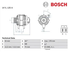 Generator Bosch 0986045611 for Mitsubishi Pajero III
