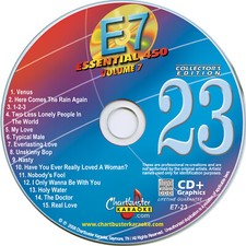 Chartbuster ESSENTIAL Karaoke CD G E-7 Disc-23 Mix Tracks NEW IN WHITE SLEEVE