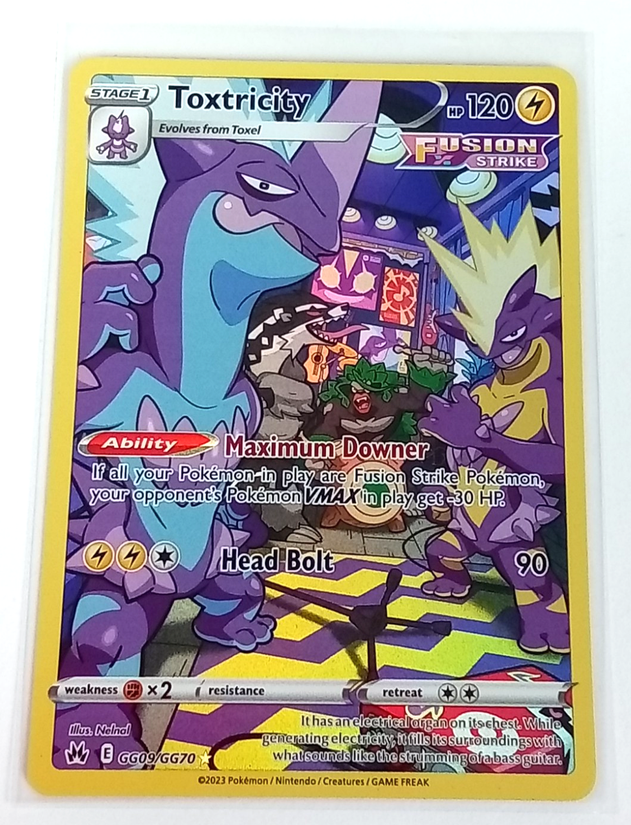 Toxtricity GG09/GG70 Crown Zenith Gallery Holo Rare Pokémon Card
