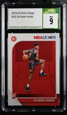 2019-20 Panini NBA Hoops De'Andre Hunter #202 CSG 9 MINT Rookie RC