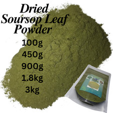 Dried Soursop Leaf Powder ANNONA GRAVIOLA MURICATA GUANABANA100 Organic Natural