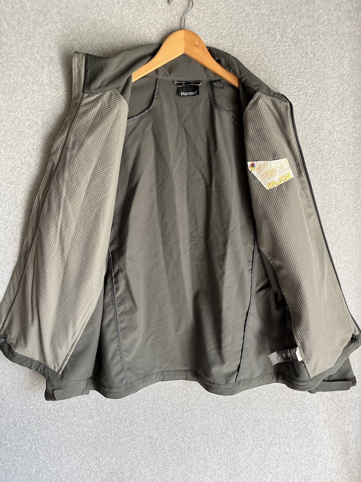 Marmot Full Zip Softshell Jacket Gray Large Gorpc… - image 8