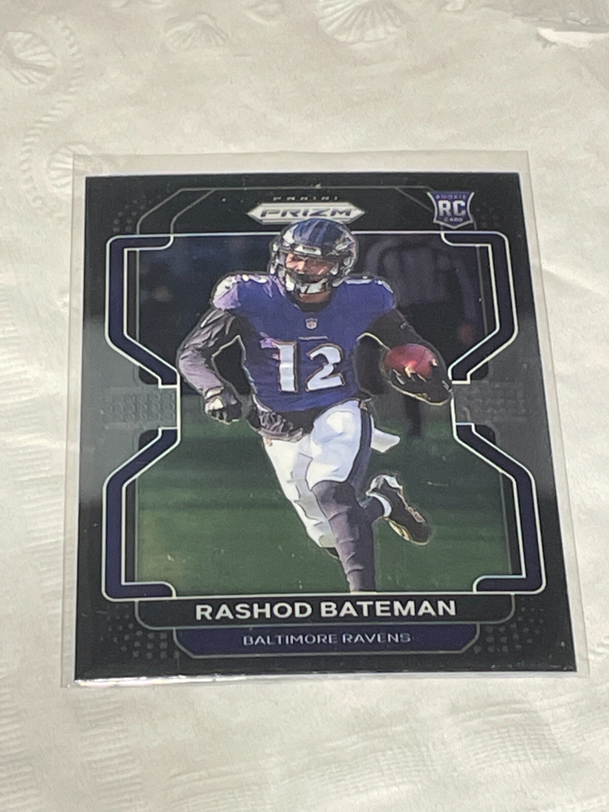 2021 Panini Chronicles Prizm Black Base Rashod Bateman RC #PB-12 Ravens Rookie