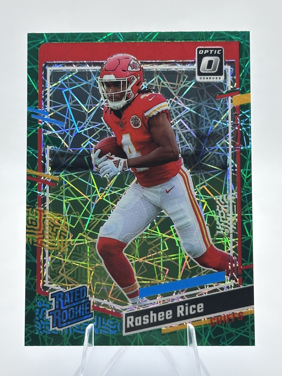 2023 Panini Donruss Optic - Rookie Rashee Rice #257 Green Velocity Prizm (RC)