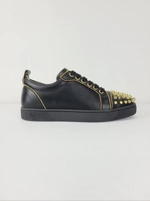 Christian Louboutin Black Gold Rush Spike Sneakers 42181254 [P] - Photo 1/4