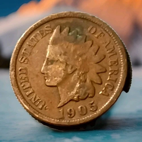 1905 Indian Head Cent Actual Coin Shown - A9