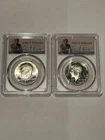 LOT OF (2) 1976-S Silver Kennedy Half Dollar PR69 DCAM & MS65 PCGS Special Label