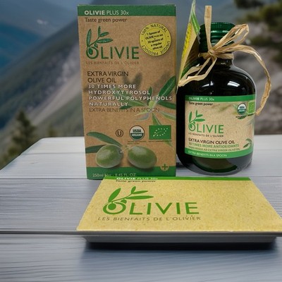 Organic High Polyphenol Rich Extra Virgin Olive Oil OLIVIE PLUS 30X | 250 ml