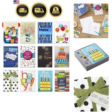 Assorted Birthday Greeting Cards 12 Cards and Envelopes