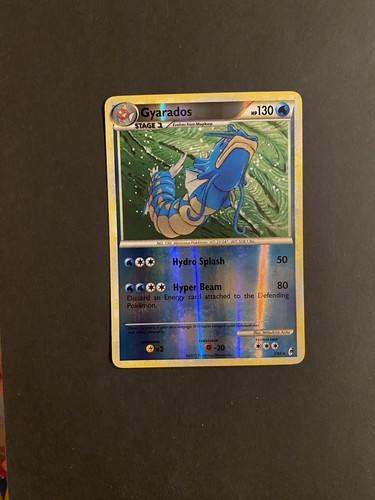 Pokémon TCG Gyarados 7/95 Call of Legends Reverse Holo Rare English 2011 130 LP