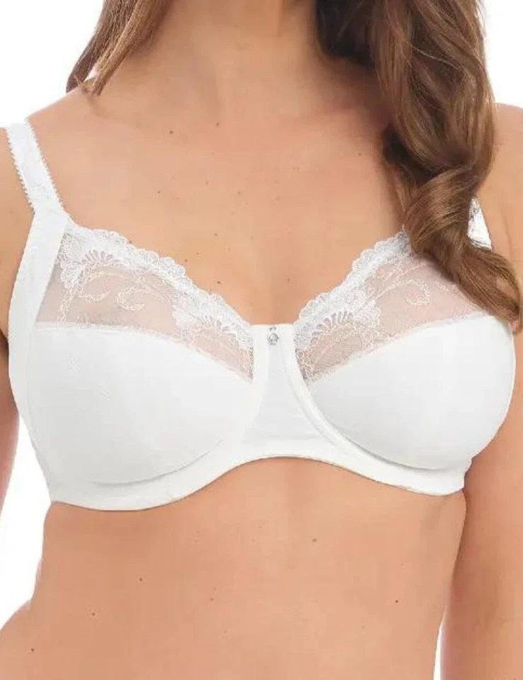Sujetador Fantasie para mujer Adelle con aros soporte lateral completo 34/34GG, blanco  Foto 2 de 4