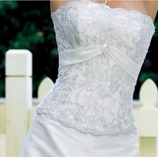 Maggie Sottero 2pc Corset Wedding Gown Preservation Box Size 6 Hem 1 inch Bottom