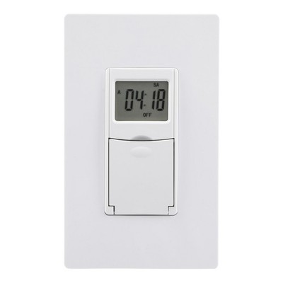 DEWENWILS Programmable Timer Switch In Wall 7 Day Random Mode Vacation Security