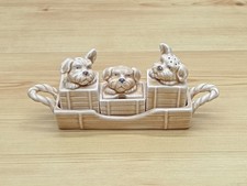 Vintage Sylvac 1715 Dog Cruet Set - Complete Set - Salt & Pepper 