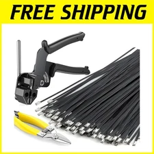 Multi-Purpose Stainless Steel Cable Ties 150 Pcs